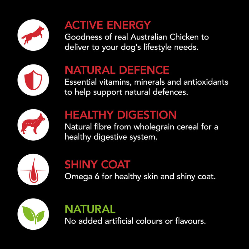 Supercoat Chicken Large Breed Adult Dry Dog Food 18kg