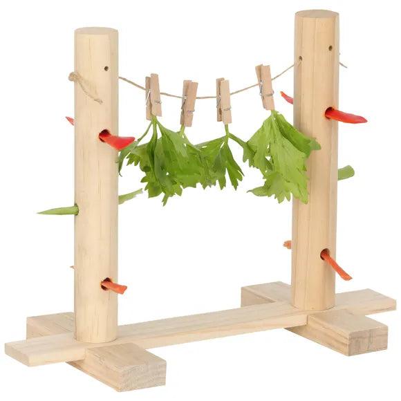 Veggie Patch Peg and Snack Line for Small Animals Medium-Habitat Pet Supplies