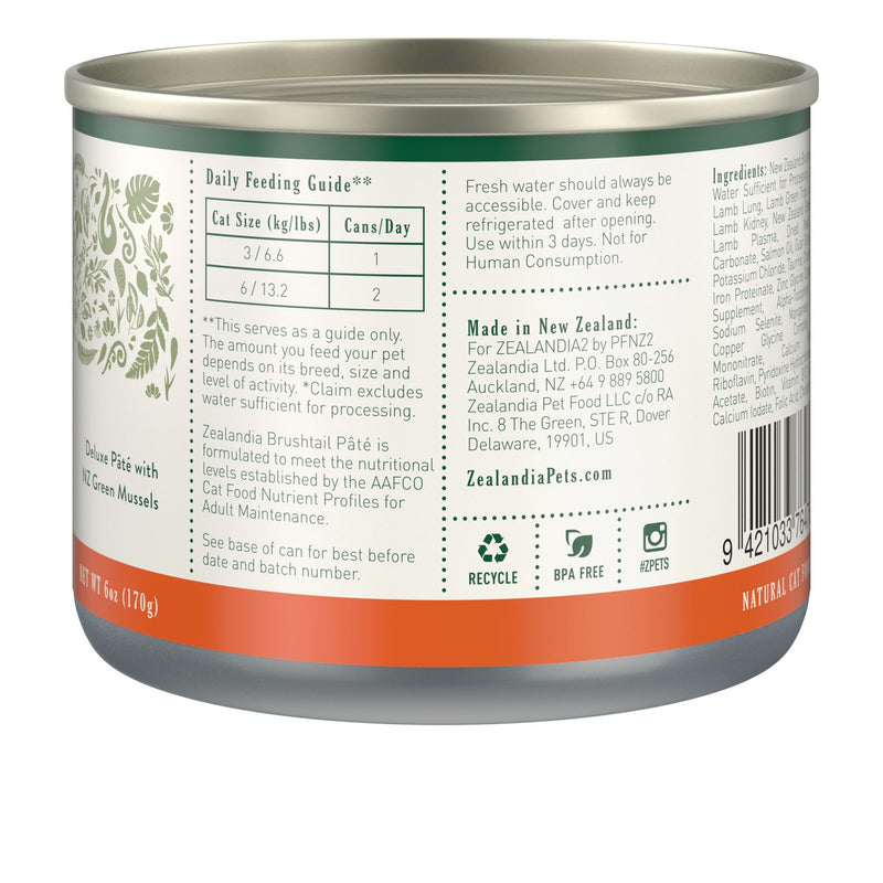 Zealandia Brushtail Possum Pate Adult Cat Wet Food 170g x24