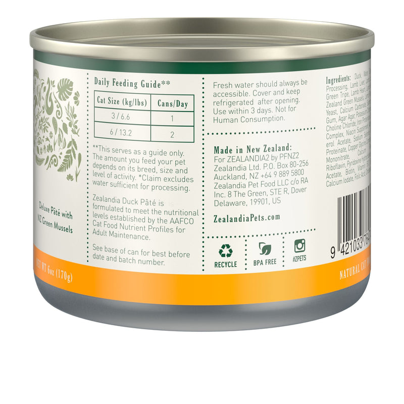 Zealandia Chicken Pate Adult Cat Wet Food 170g x24