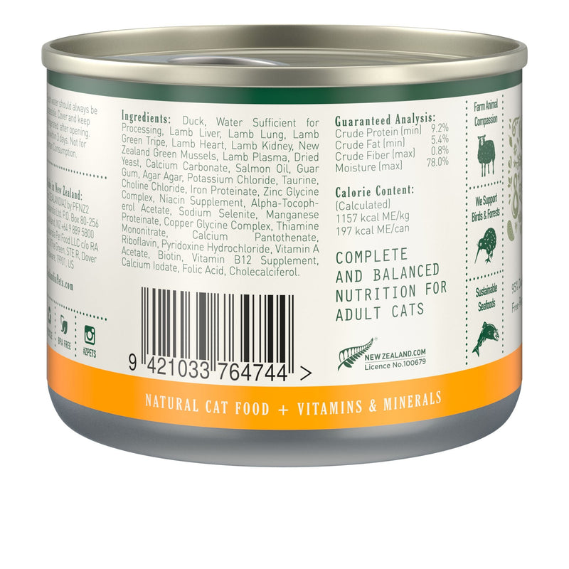Zealandia Duck Pate Adult Cat Wet Food 170g x24