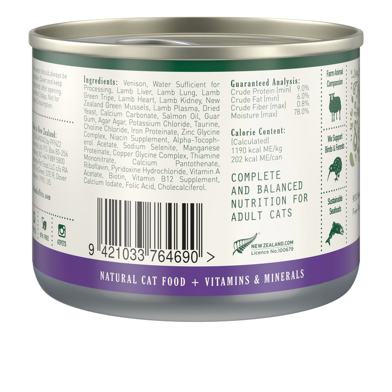 Zealandia Venison Pate Adult Cat Wet Food 170g x24