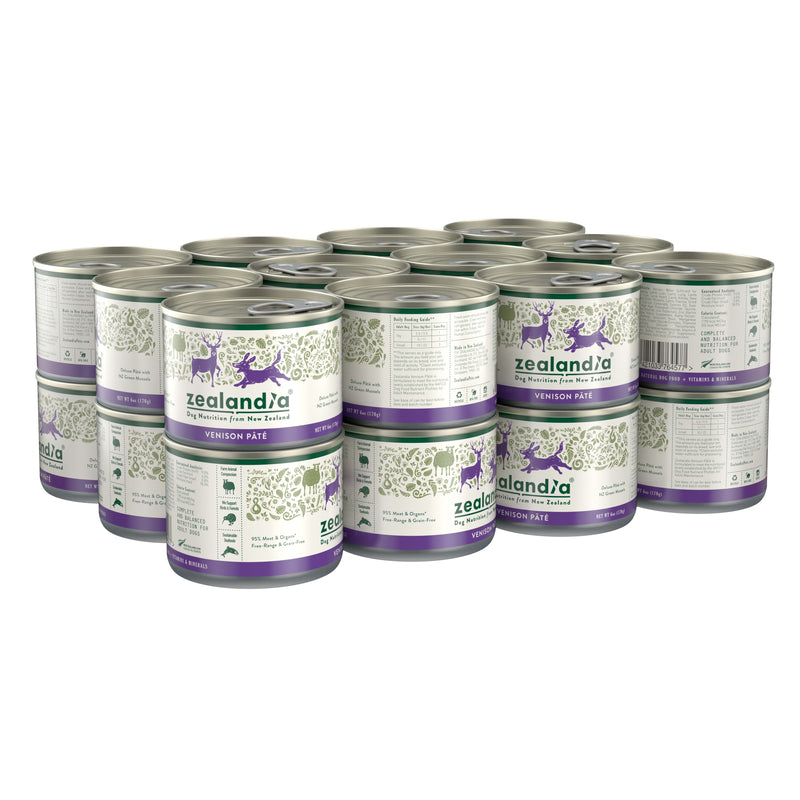 Zealandia Venison Pate Adult Dog Wet Food 170g x24-Habitat Pet Supplies