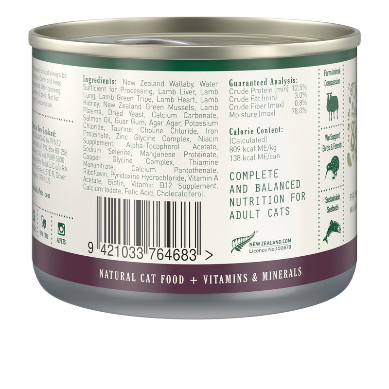 Zealandia Wallaby Pate Adult Cat Wet Food 170g-Habitat Pet Supplies