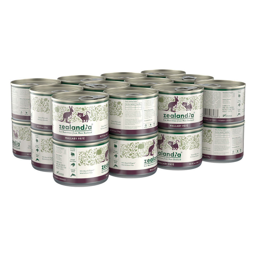 Zealandia Wallaby Pate Adult Cat Wet Food 170g x24-Habitat Pet Supplies