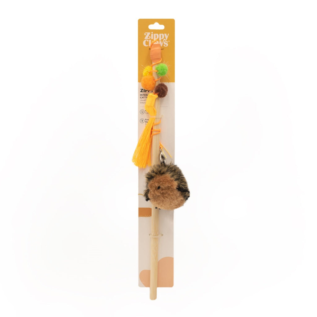Zippy Pawz Zippy Claws Catnip ZippyStick Hedgehog Wand Cat Toy***-Habitat Pet Supplies