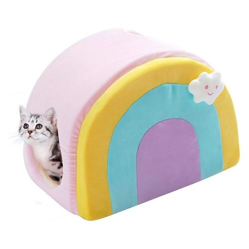All Fur You Rainbow Cat Cave***-Habitat Pet Supplies