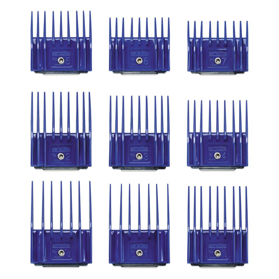 Andis Small Comb Attachment Set 9 Piece-Habitat Pet Supplies