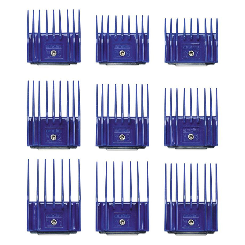 Andis Small Comb Attachment Set 9 Piece-Habitat Pet Supplies