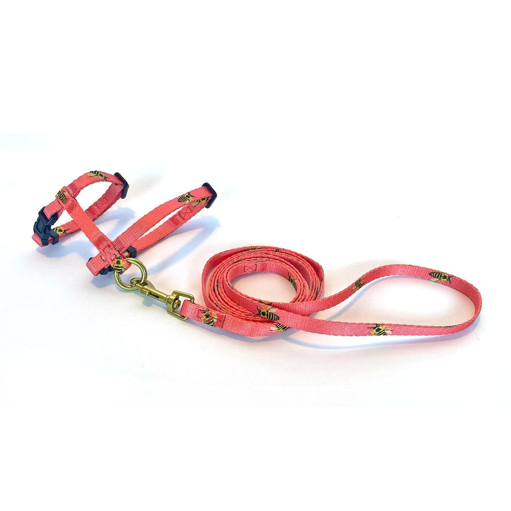 Anipal Bertie the Bee Recycled Cat Harness and Lead Small-Habitat Pet Supplies