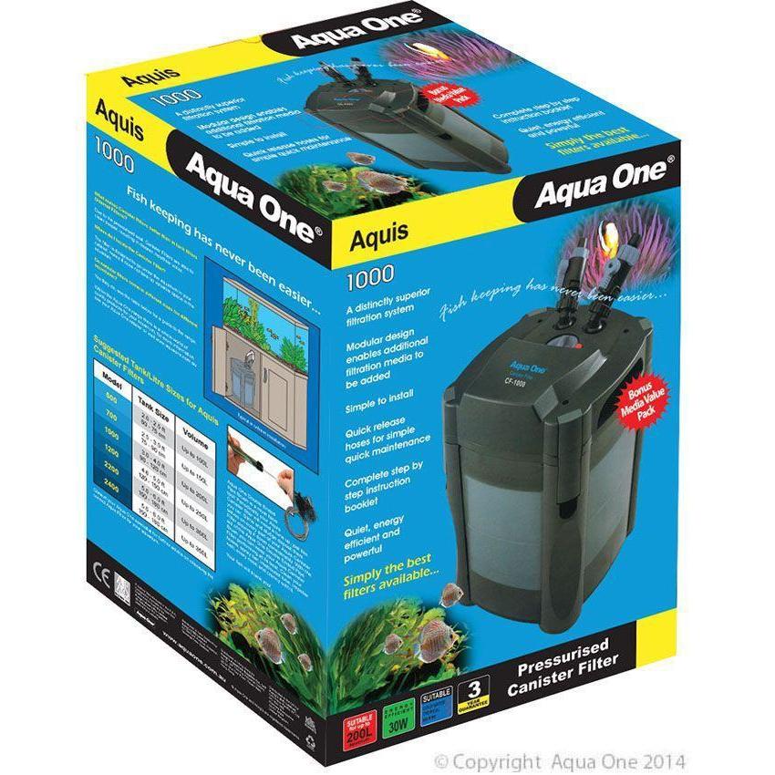Aqua One Aquis 1000 Pressurised Canister Filter-Habitat Pet Supplies