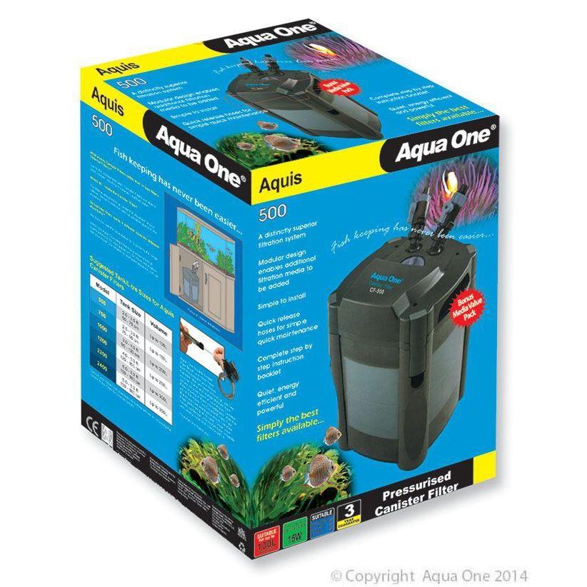 Aqua One Aquis 500 Pressurised Canister Filter-Habitat Pet Supplies