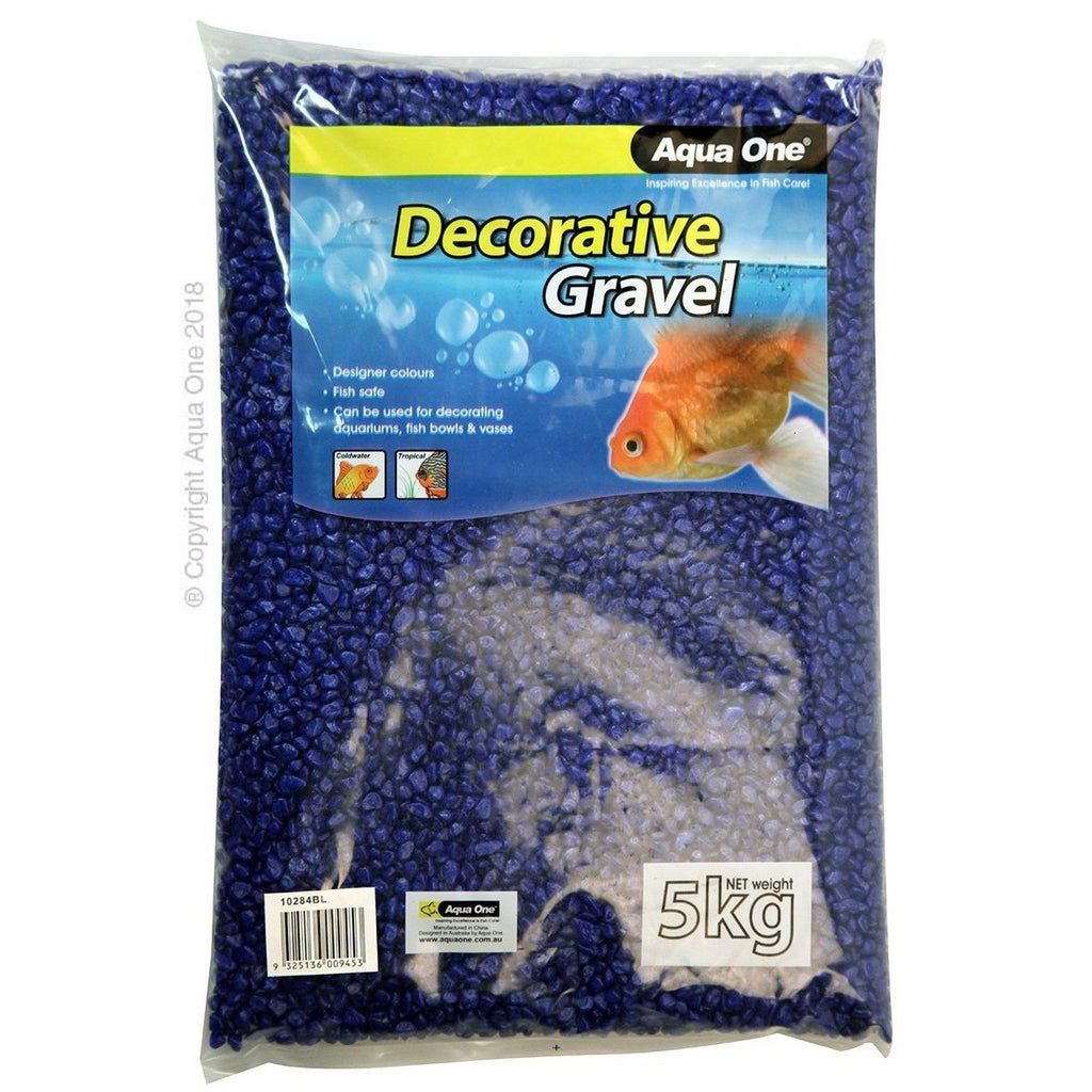 Aqua One Gravel Deep Blue 5kg-Habitat Pet Supplies