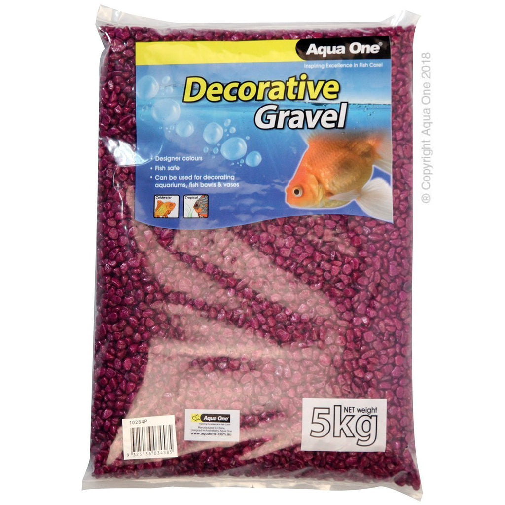 Aqua One Gravel Purple 5kg-Habitat Pet Supplies