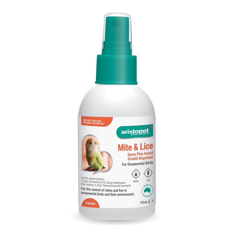 Aristopet Mite and Mange Spray for Small Animals 125ml-Habitat Pet Supplies