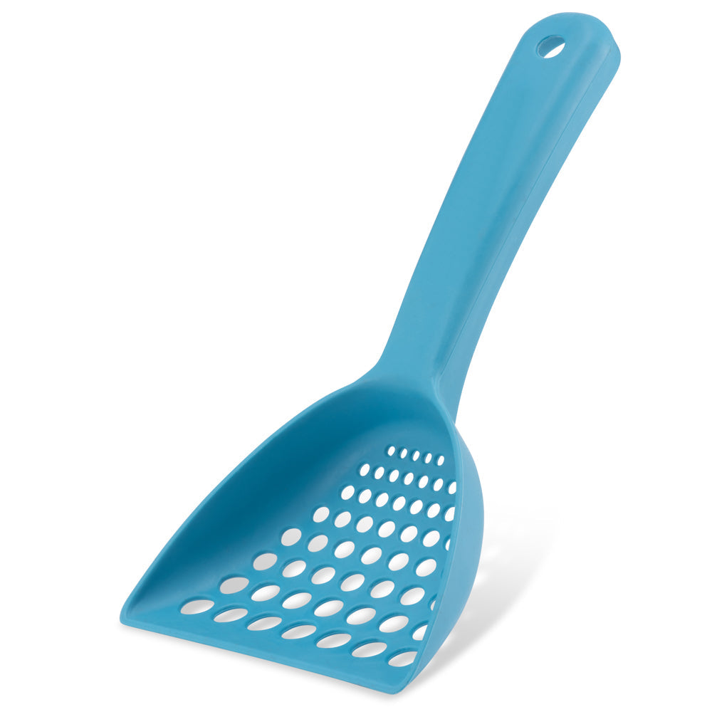 Beco Bamboo Cat Litter Scoop Blue-Habitat Pet Supplies