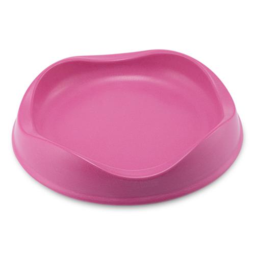 Beco Bowl Eco-Friendly Bamboo Cat Bowl Pink-Habitat Pet Supplies