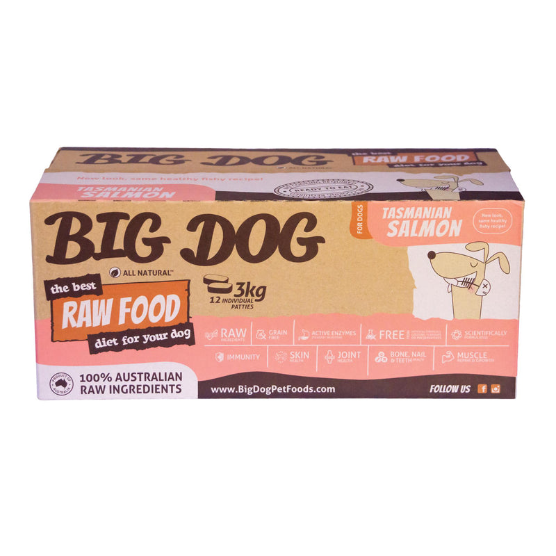 Big Dog BARF Tasmanian Salmon Raw Dog Food 3kg