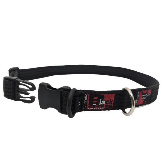 Black Dog Wear Standard Collar 33-53cm Medium Black 19mm