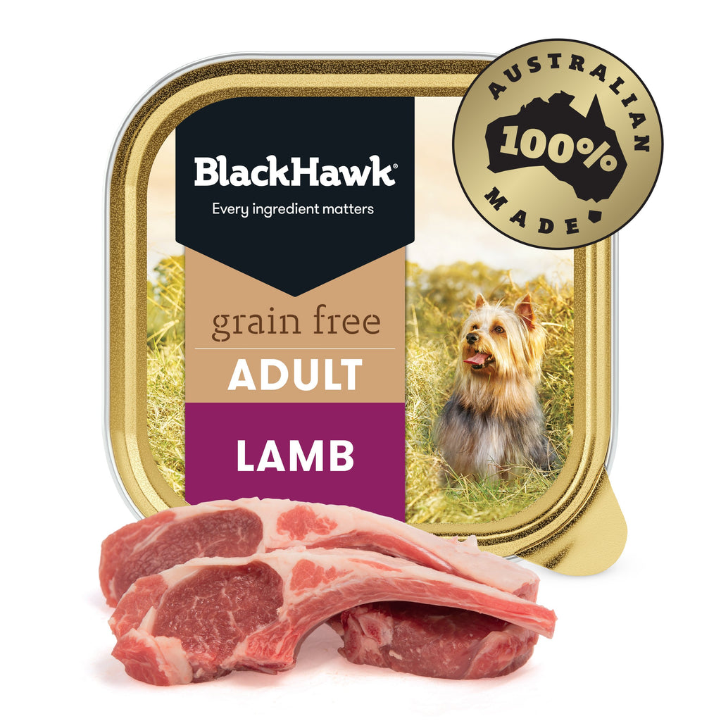 Black Hawk Grain Free Lamb Wet Dog Food 100g ^._.^-Habitat Pet Supplies