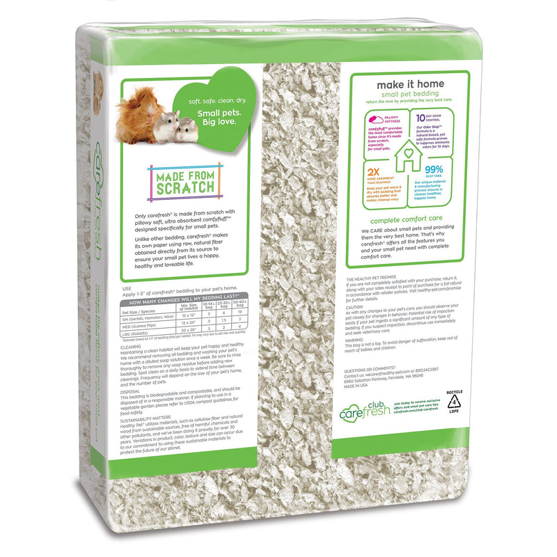 Carefresh Complete Comfort Care White Paper Small Pet Bedding 50 Litre