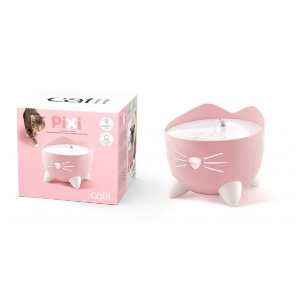 Catit Pixi Water Fountain for Cats Light Pink – Habitat Pet Supplies