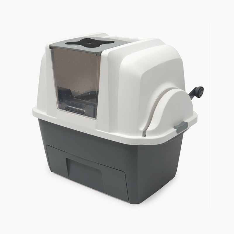 Catit cat litter pan with rim top