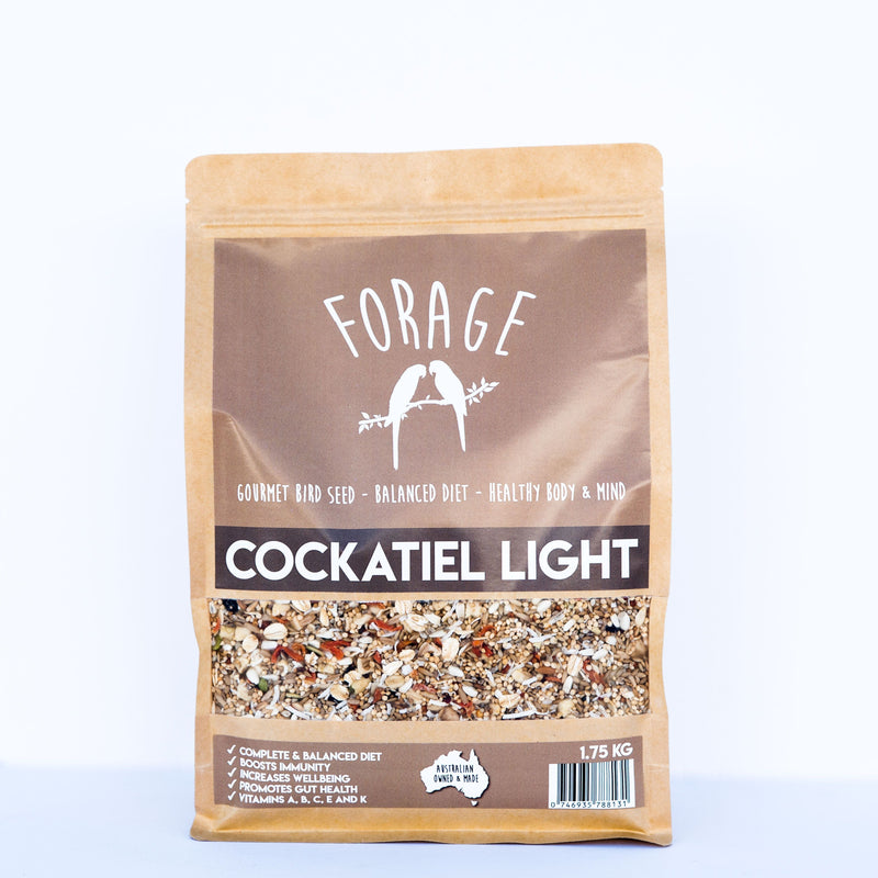 Forage Cockatiel Light Gourmet Bird Seed 1.75kg-Habitat Pet Supplies