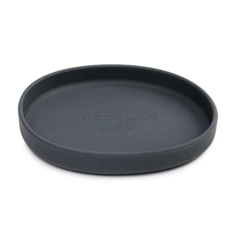 FuzzYard Life Silicone Cat Dish Slate Grey-Habitat Pet Supplies