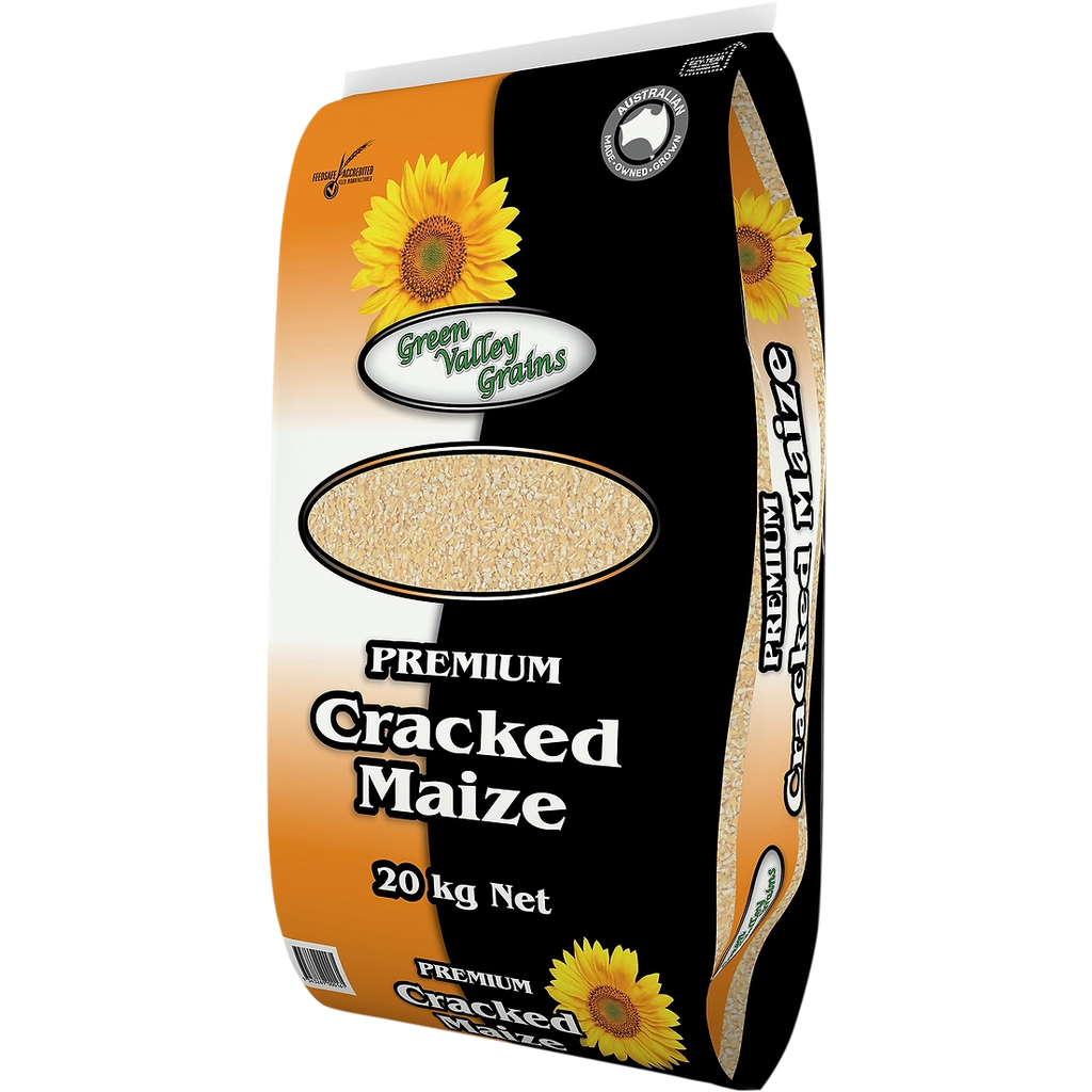 Green Valley Grains Cracked Maize for Birds 20kg-Habitat Pet Supplies