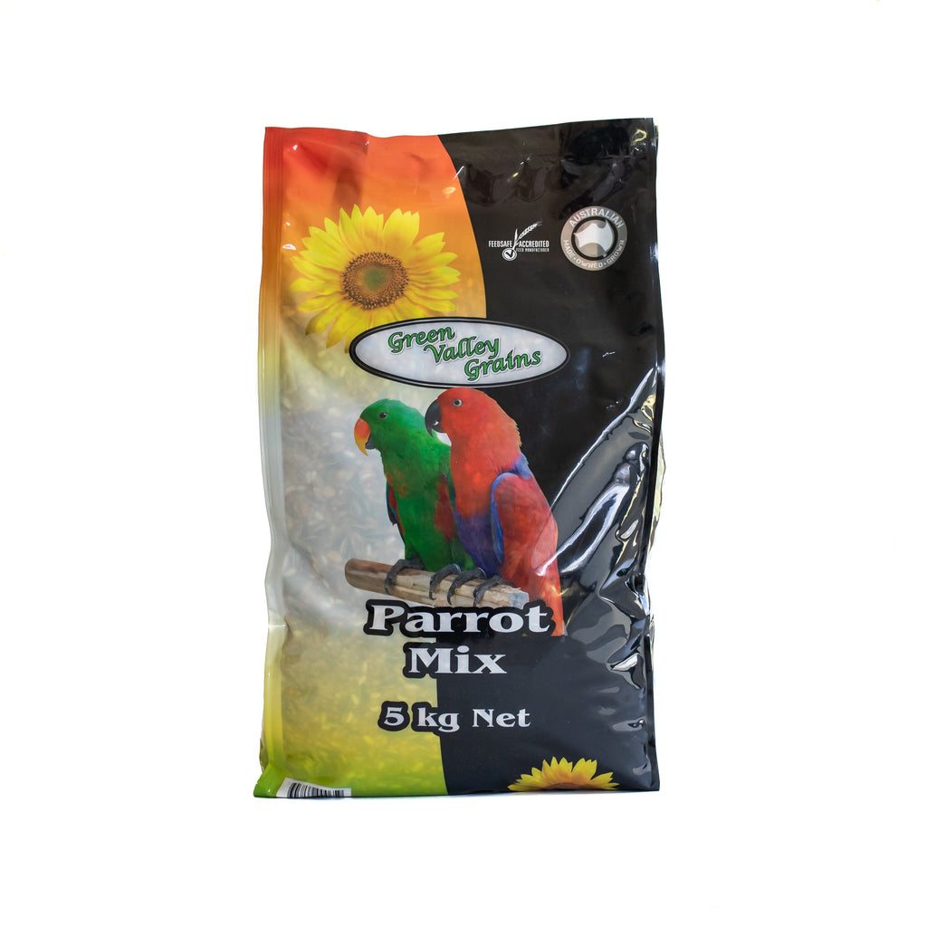 Green Valley Grains Parrot Mix Seed 5kg-Habitat Pet Supplies