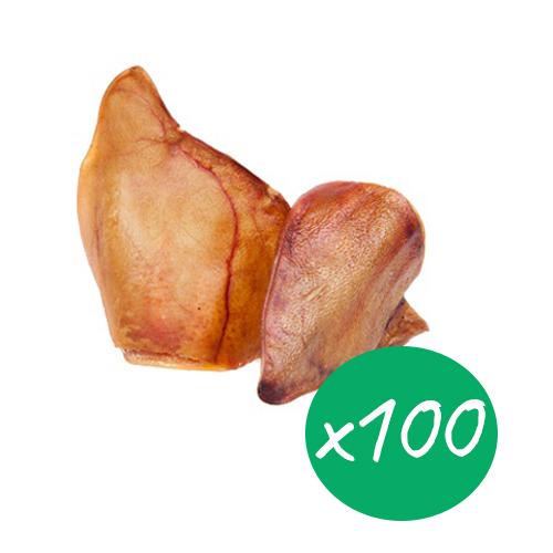 Habitat Naturals Pigs Ears Dog Treat 100 Pack-Habitat Pet Supplies