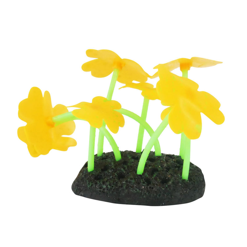 Happy Deko Wham Fluro Feather Coral Fish Tank Ornament*