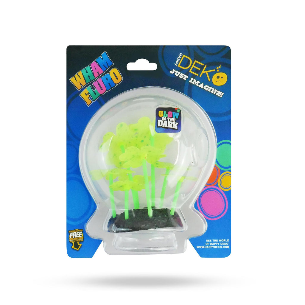 Happy Deko Wham Fluro Feather Coral Fish Tank Ornament*-Habitat Pet Supplies