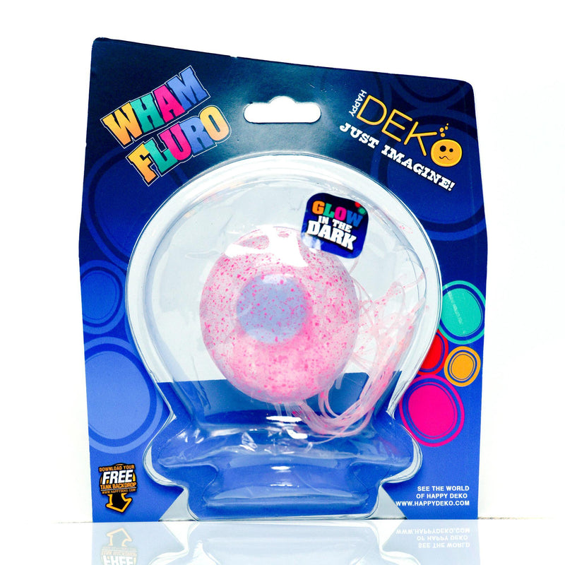 Happy Deko Wham Fluro Spotted Jellyfish Fish Tank Ornament