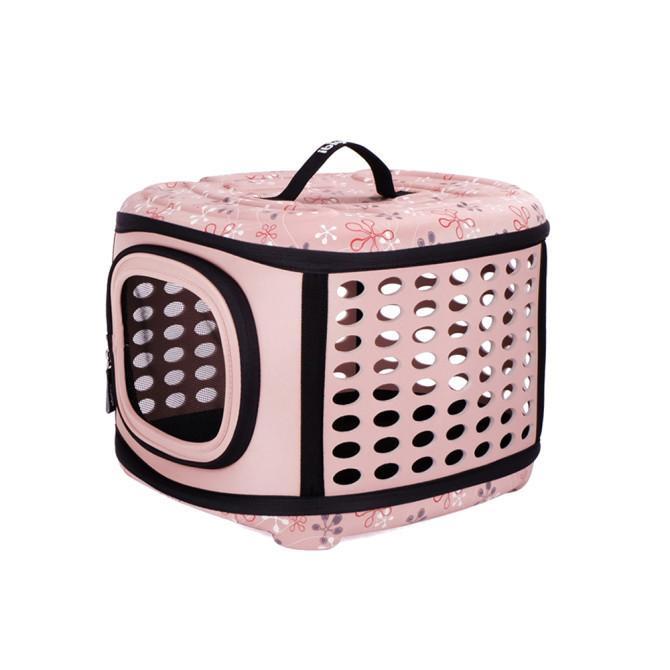 Ibiyaya Collapsible Pet Hand Carrier Tuscany Pink