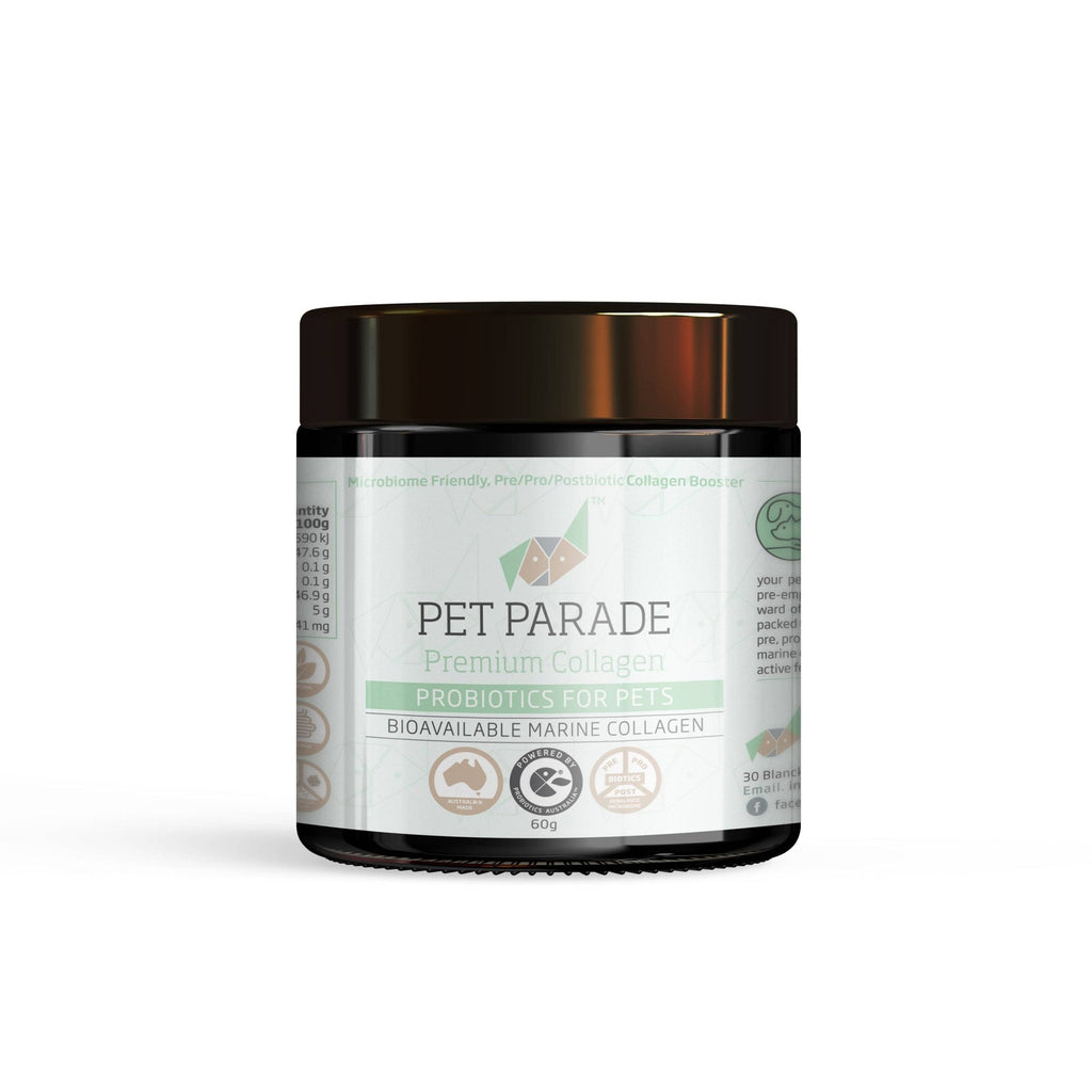 Ipromea Pet Parade Collagen Prebiotic and Probiotic for Pets 60g-Habitat Pet Supplies