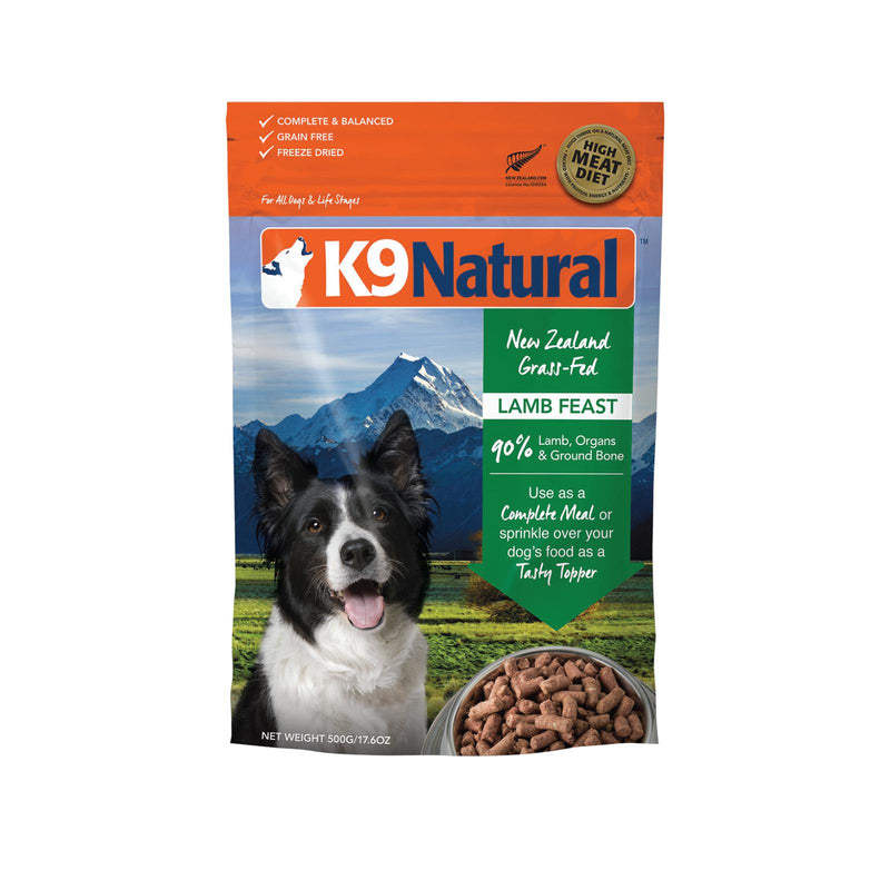 K9 Natural Lamb Feast Freeze Dried Dog Food 500g-Habitat Pet Supplies