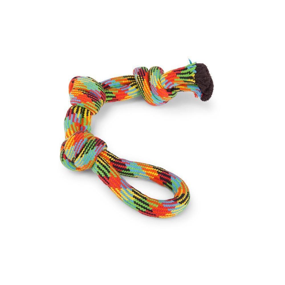 Kazoo Braided Rope 3 Knot Tug Dog Toy-Habitat Pet Supplies