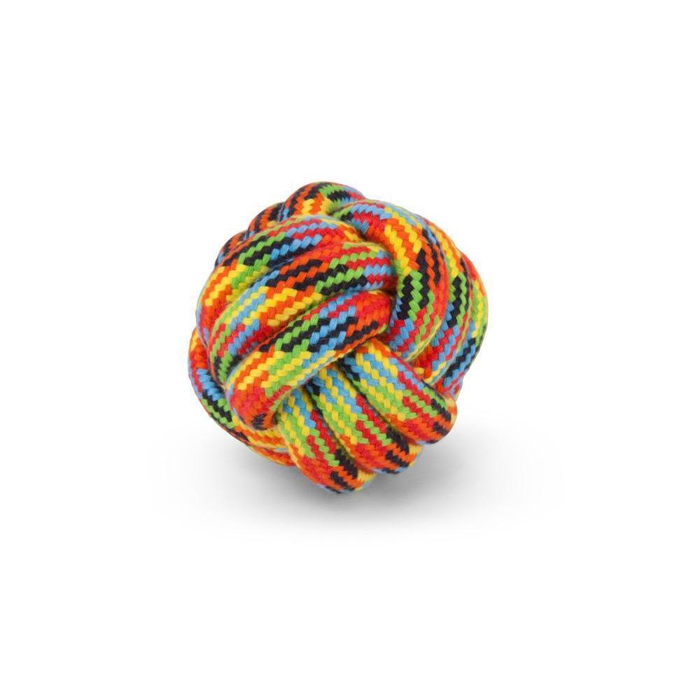 Kazoo Braided Rope Knot Ball Medium Dog Toy-Habitat Pet Supplies