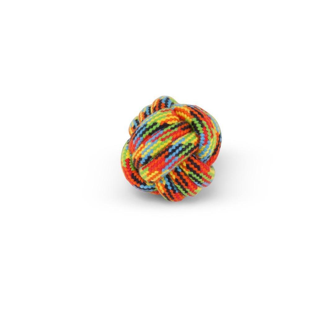 Kazoo Braided Rope Knot Ball Small Dog Toy-Habitat Pet Supplies