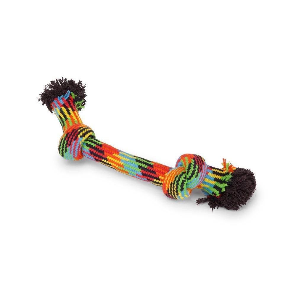 Kazoo Braided Rope Knot Bone Medium Dog Toy-Habitat Pet Supplies