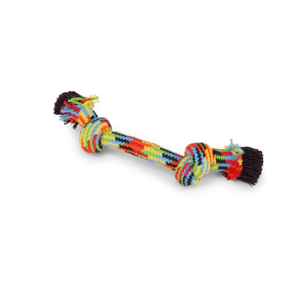 Kazoo Braided Rope Knot Bone Small Dog Toy-Habitat Pet Supplies