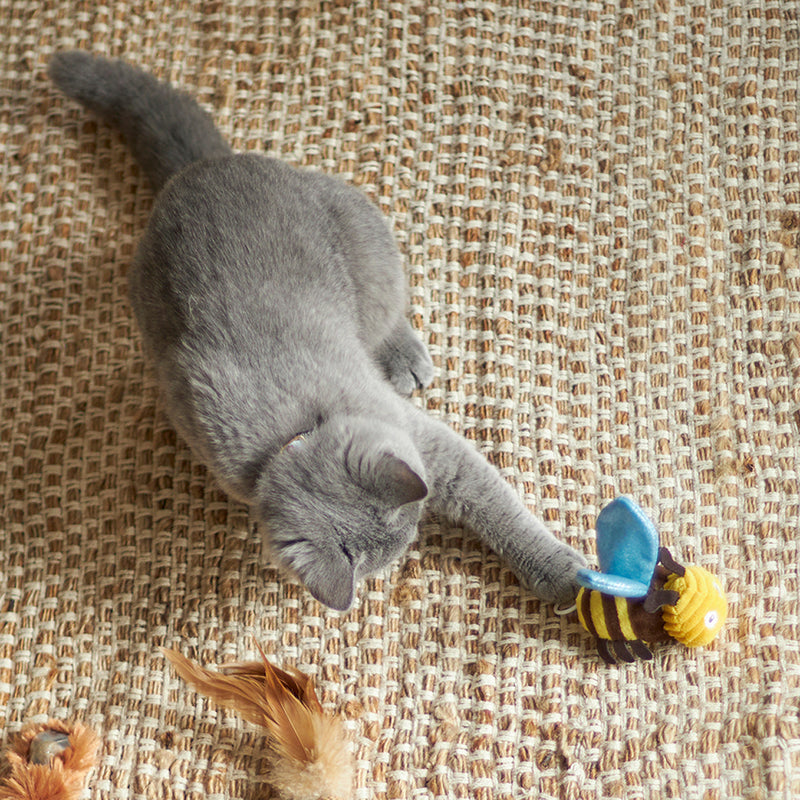 Kazoo Buzzing Bee Cat Toy ^._.^