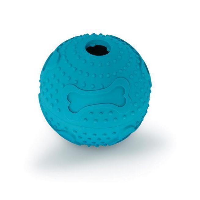 Kazoo Rubber Treat Ball Large Dog Toy ^._.^-Habitat Pet Supplies
