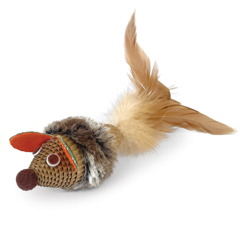 Kazoo Scruffy Mouse Cat Toy-Habitat Pet Supplies