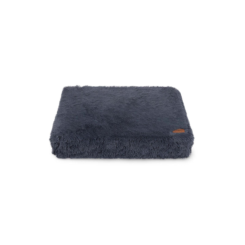 Kazoo Slumber Medium Plush Grey Dog Bed***-Habitat Pet Supplies