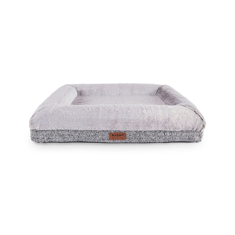 Kazoo Wombat Medium Plush Grey Dog Bed-Habitat Pet Supplies