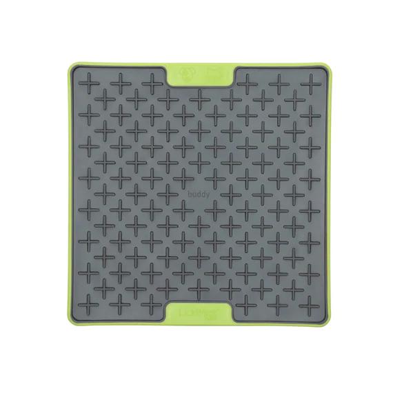 LickiMat Buddy Tuff Slow Feeder Mat for Dogs Green ^._.^