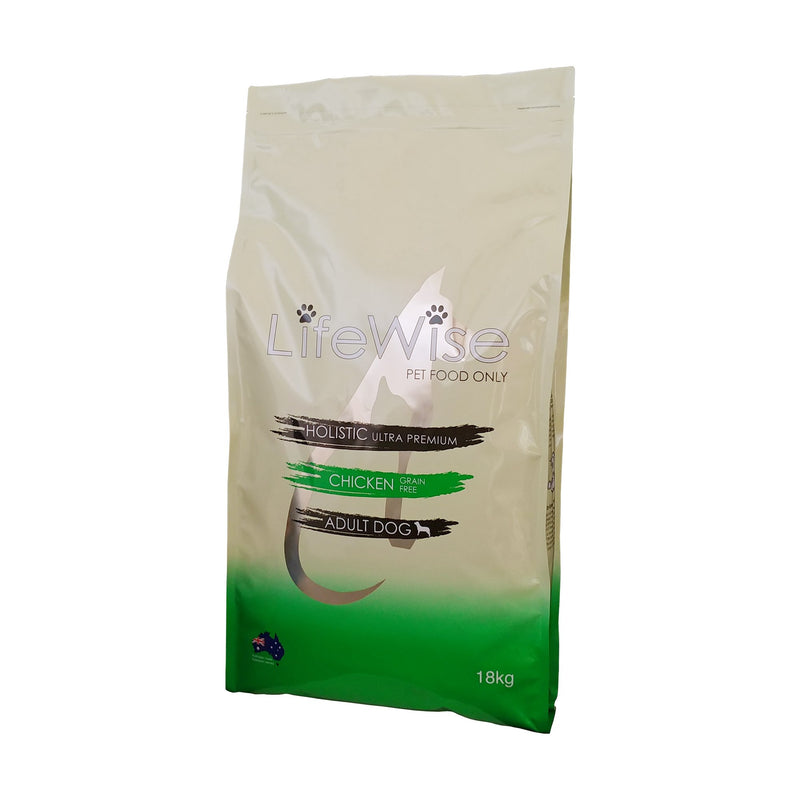 LifeWise Grain Free Chicken with Turkey Dry Dog Food 18kg ^._.^-Habitat Pet Supplies